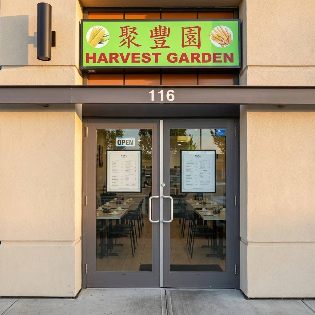 A spread of Chinese dishes at Harvest Garden Restaurant in Country Hills, Calgary